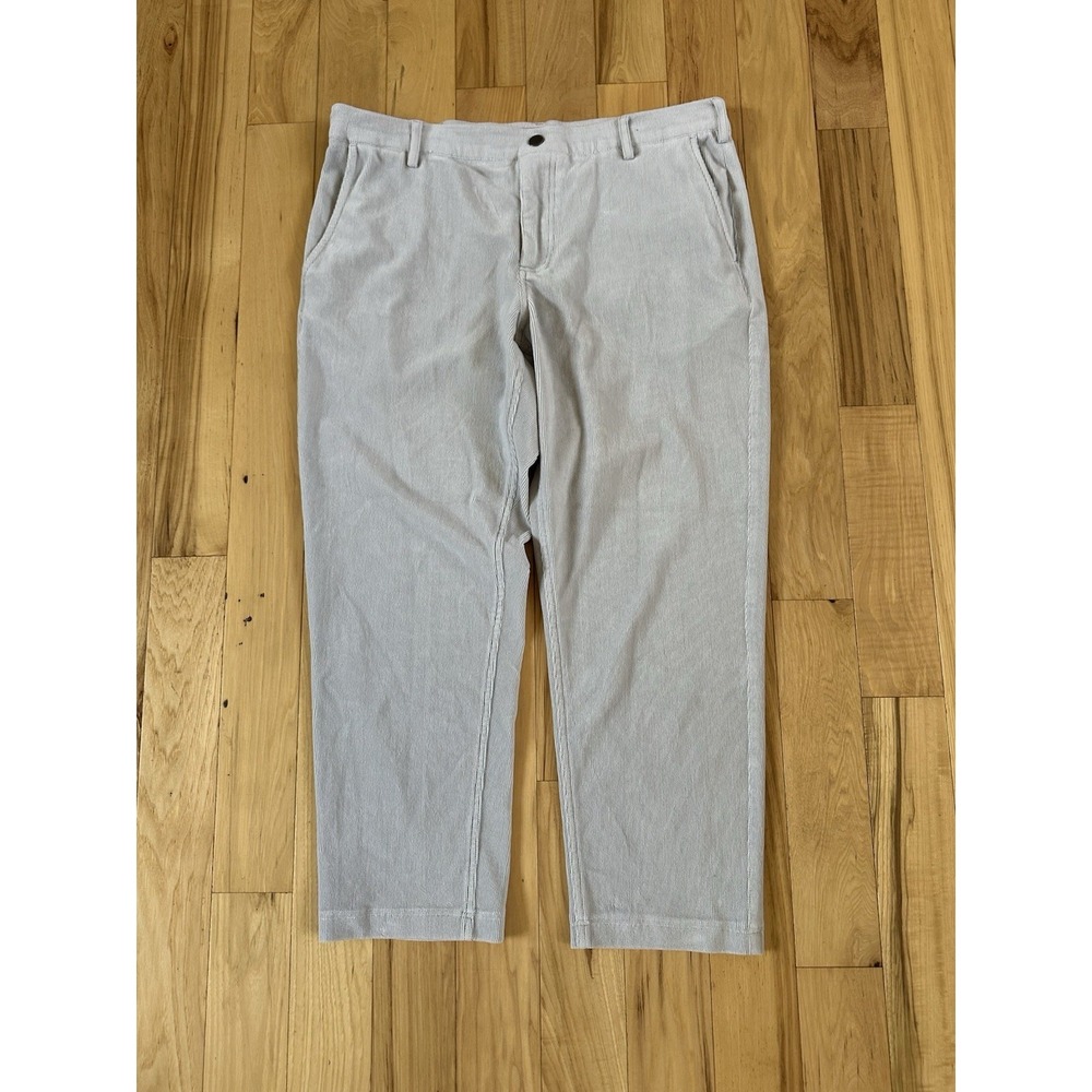 Redvanly Collins Pull-On Corduroy Trouser Pant Mirco Chip Grey Size Large